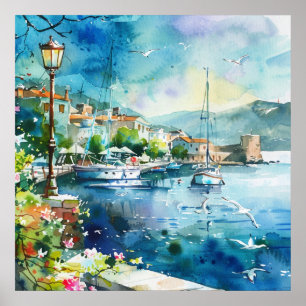Poster Un port maritime