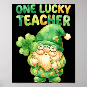 Poster Un professeur chanceux jour de la Saint-Patrick gn