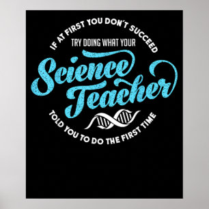 Poster Un professeur de sciences doit avoir des femmes en