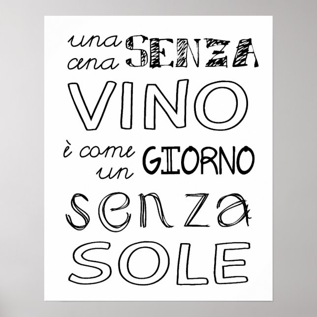 Poster Un Repas Sans Vin... (Devant)