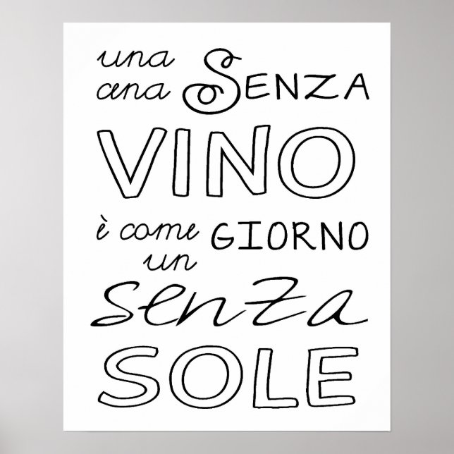 Poster Un Repas Sans Vin... (Devant)