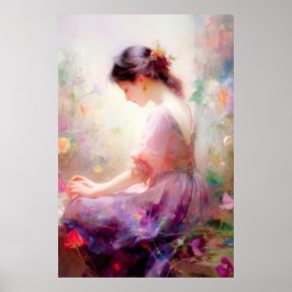 Poster Un rêve de jour de fleurs