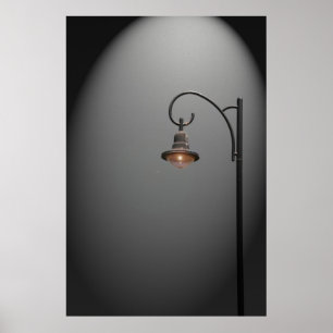 Poster Un réverbère isolé