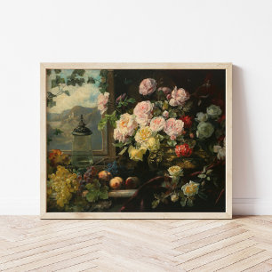 Poster Un riche bouquet de fleurs   Franz Xaver Birkinger