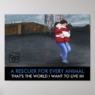 Poster Un Sauveteur Pour Chaque Animal