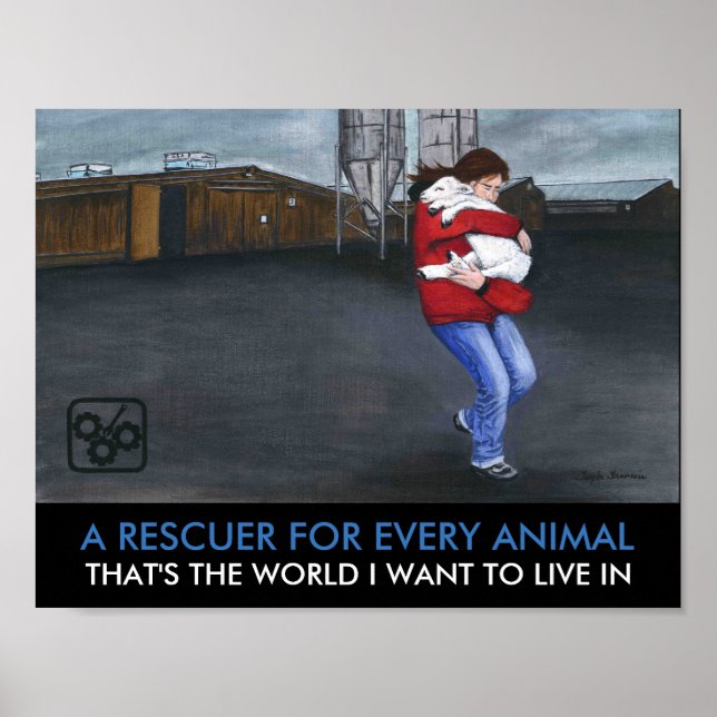 Poster Un Sauveteur Pour Chaque Animal (Devant)