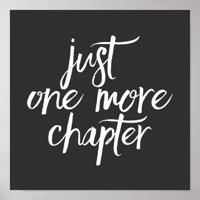 Poster Un seul chapitre (Devant)