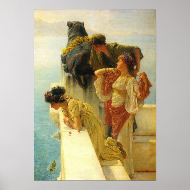 Poster Un signe de la vanité par Sir Lawrence Alma-Tadema (Devant)