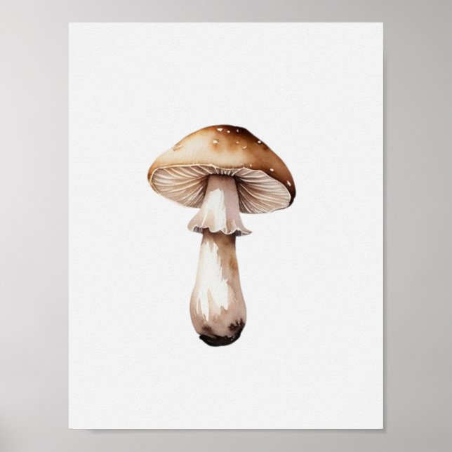Poster Un simple champignon (Devant)