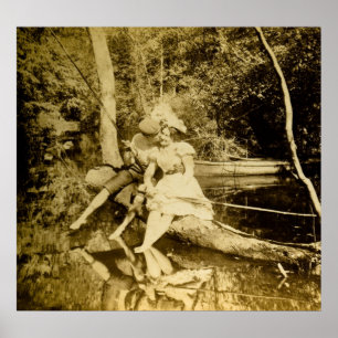 Poster Un Smack de pêche - Vintage Stereview