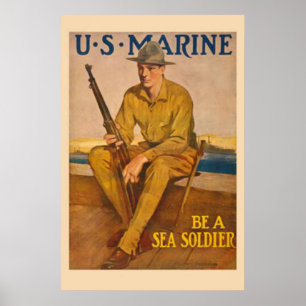 Poster Un soldat de la marine américaine