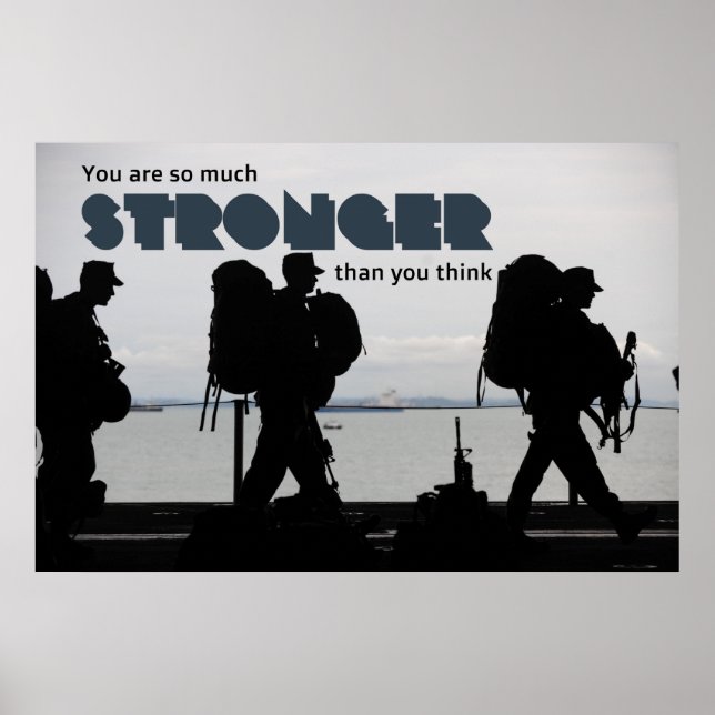 Poster Un soldat de l'Armée de terre tellement puissant (Devant)