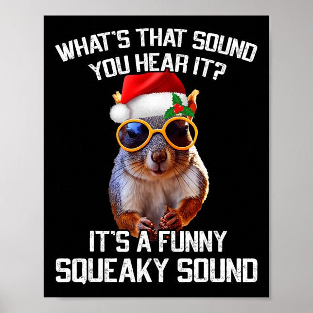 Poster Un son amusant Noël des écureuils de Noël Noël Noë (Devant)