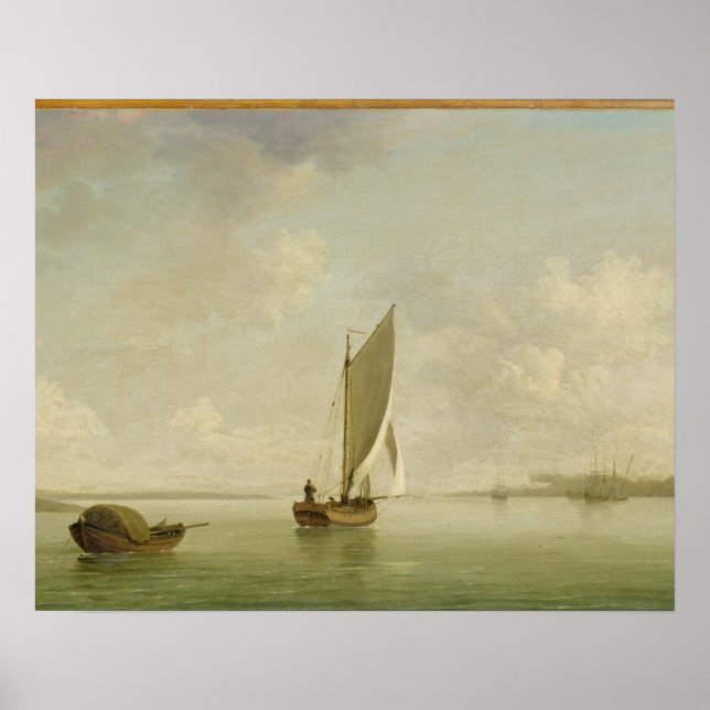 Poster Un soupçon sous voile dans une brise légère dans u (Devant)