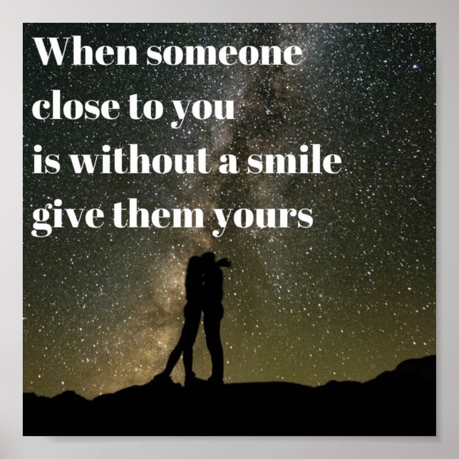 Poster Un sourire (Devant)