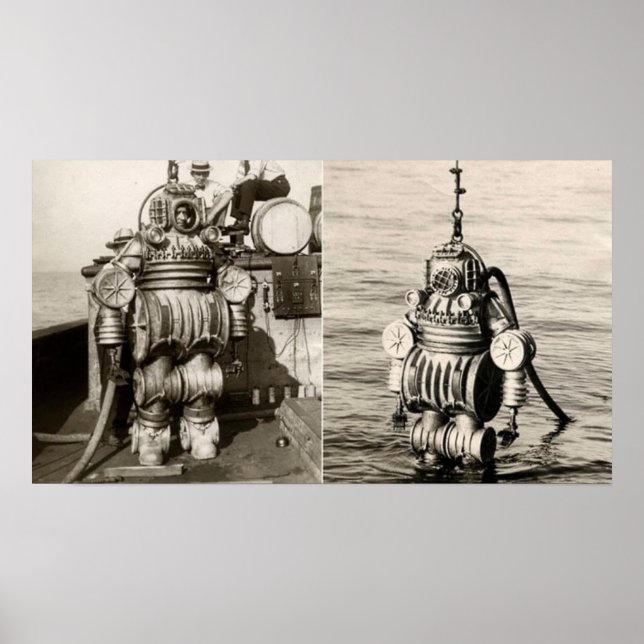 Poster Un Suit De Plongée 550 LB Des Années 1900 (Devant)