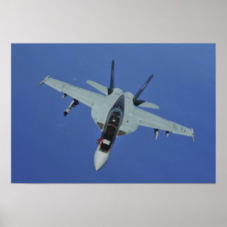 Poster Un Super Hornet F/A-18F de la marine américaine en