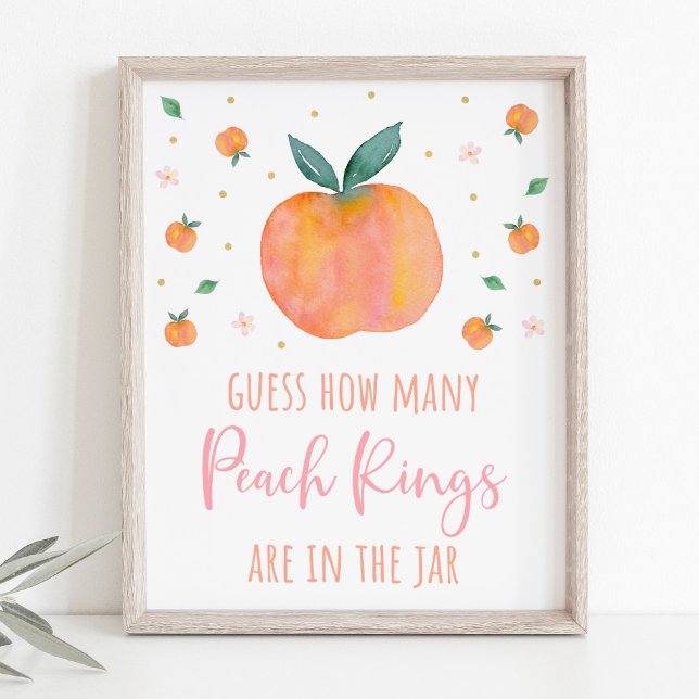 Poster Un Sweet Peach Devine Combien De Jeu (Créateur téléchargé)