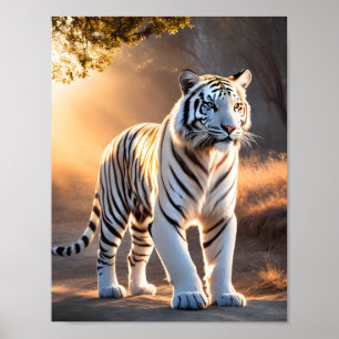 Poster Un tigre blanc