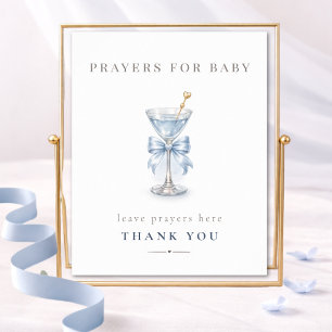 Poster Un Tini One Garçon Fête Prénatale Prières Pour Béb