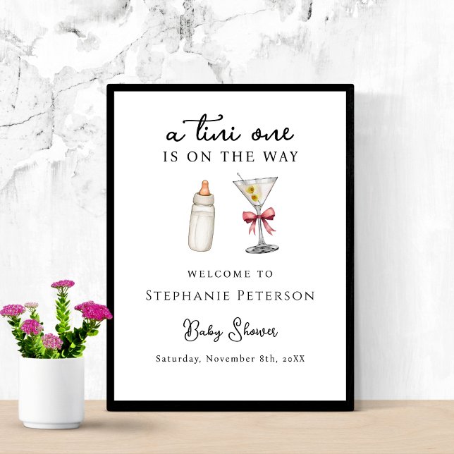 Poster Un Tini Se Trouve Sur Le Chemin Du Baby shower Pin (Créateur téléchargé)