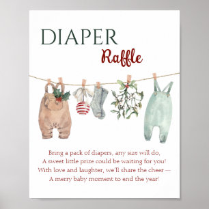 Poster Un Tirage au Sort de Couches pour un Joyeux Petit