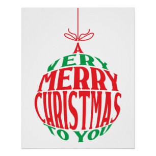 Poster Un très joyeux Noël à votre ornement