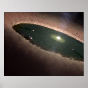 Poster Un trou dans un protoplanétaire, ou qui forme une 