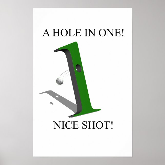 Poster Un Trou Dans Une Balle De Golf (Devant)