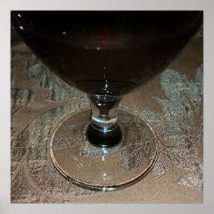 Poster un verre de vin rouge