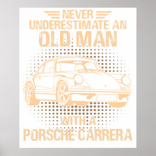 Poster Un vieil homme Porsche 911 Carrera Rs 2.7
