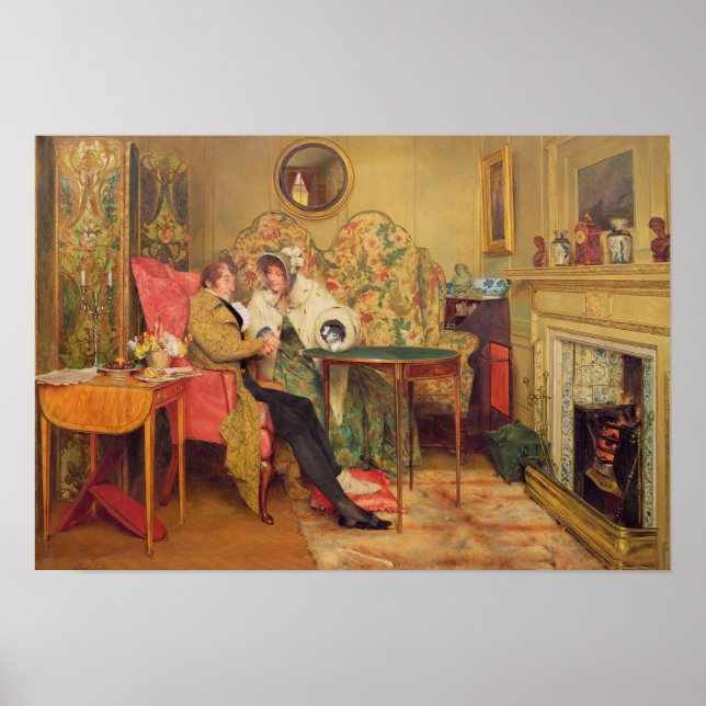 Poster Un visiteur attentif (Devant)