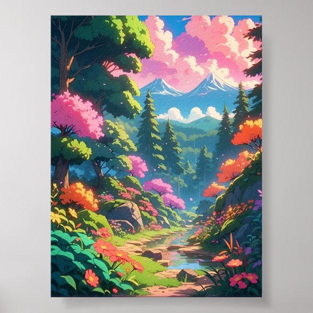 Poster Un Voyage Anime À Travers La Nature (Devant)