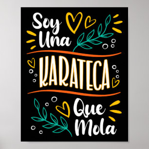 Poster Una Karateca Que Mola Mujer Regalos De Karate