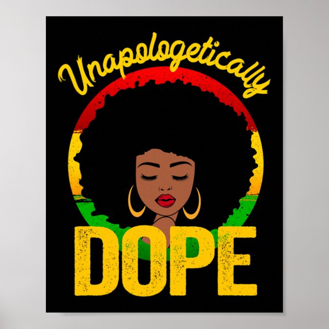Poster Unapologetically Drug Afro Women Black History Jun (Devant)