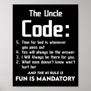 Poster Uncle From Niece Nephew The Uncle Cool 5 Things