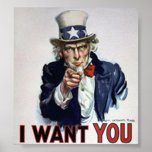 Poster Uncle Sam I want You