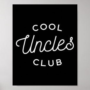 Poster Uncles Club Papa papa papa père Fête des pères