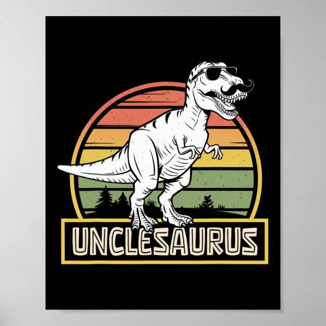Poster Unclesaurus T Rex Dinosaure Uncle Saurus Correspon (Devant)