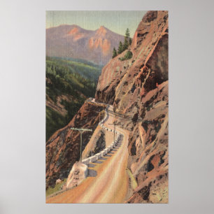 Poster Uncompahgre Gorge et Million Dollard Highway