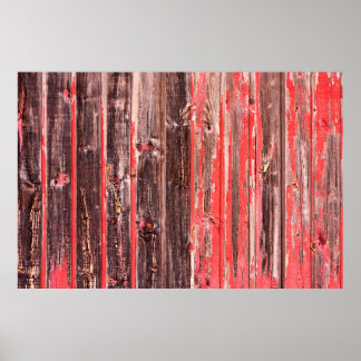 Poster Une ancienne grange usée ou une clôture antique en