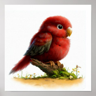 Poster Une aquarelle 3D Image d'un jeune délinquant Rosel