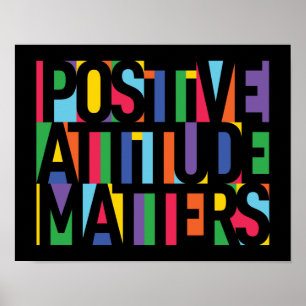 Poster Une attitude positive est importante