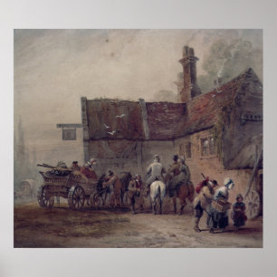 Poster Une auberge de bord de la route