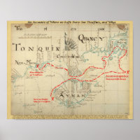 Une authentique carte pirate de 1690 (avec ornemen