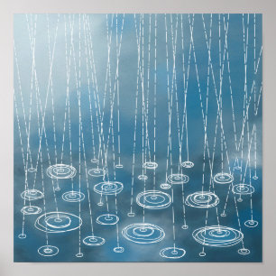 Poster Une autre peinture de jour de pluie