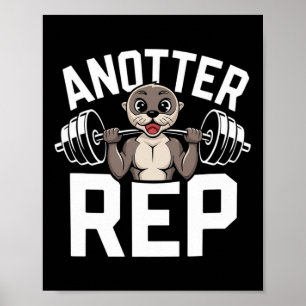 Poster Une autre répétition - Fitness de loutre drôle de
