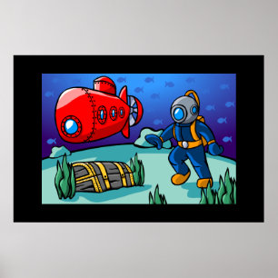 Poster Une aventure sous-marine