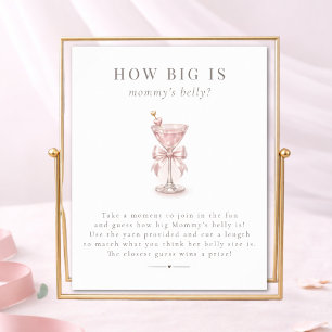 Poster Une Baby Shower A Tini One Quelle est la taille du