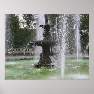 Poster Une belle fontaine dans l'Alameda Mexico DF 2